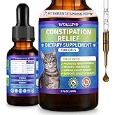 Cat Constipation Relief, Constipation Relief for Cats, Cat Constipation Support, Promotes Digestive Health, Chicken Flavor Natural Herbal Supplement, 60 ml/2 Fl Oz
