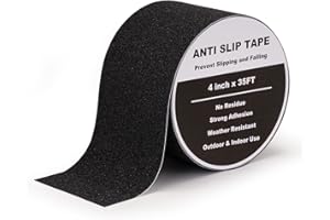 Anti Slip Tape Grip Tape for Stairs Outdoor Indoor, Waterproof Safety Non Skid Roll for Step Treads - High Traction Heavy Dut