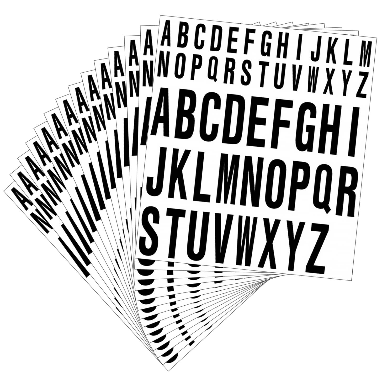 Photo 1 of Mailbox Letters, Vinyl Letter Stickers, H2MTOOL 14 Sheets 2 inch + 1 inch Adhesive Alphabet Stickers for Mailbox, Signs, Doors, Windows, Cars, Business, House Address (Black)
