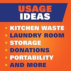 Hefty Ultra Strong 13 Gallon Trash Bags, Black Tall