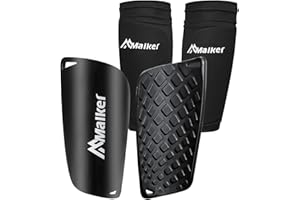 Malker Soccer Shin Guards for Kids Youth Adults Shin Guards Pads with Sleeves, Lightweight and Compact, Protective Soccer Equipment