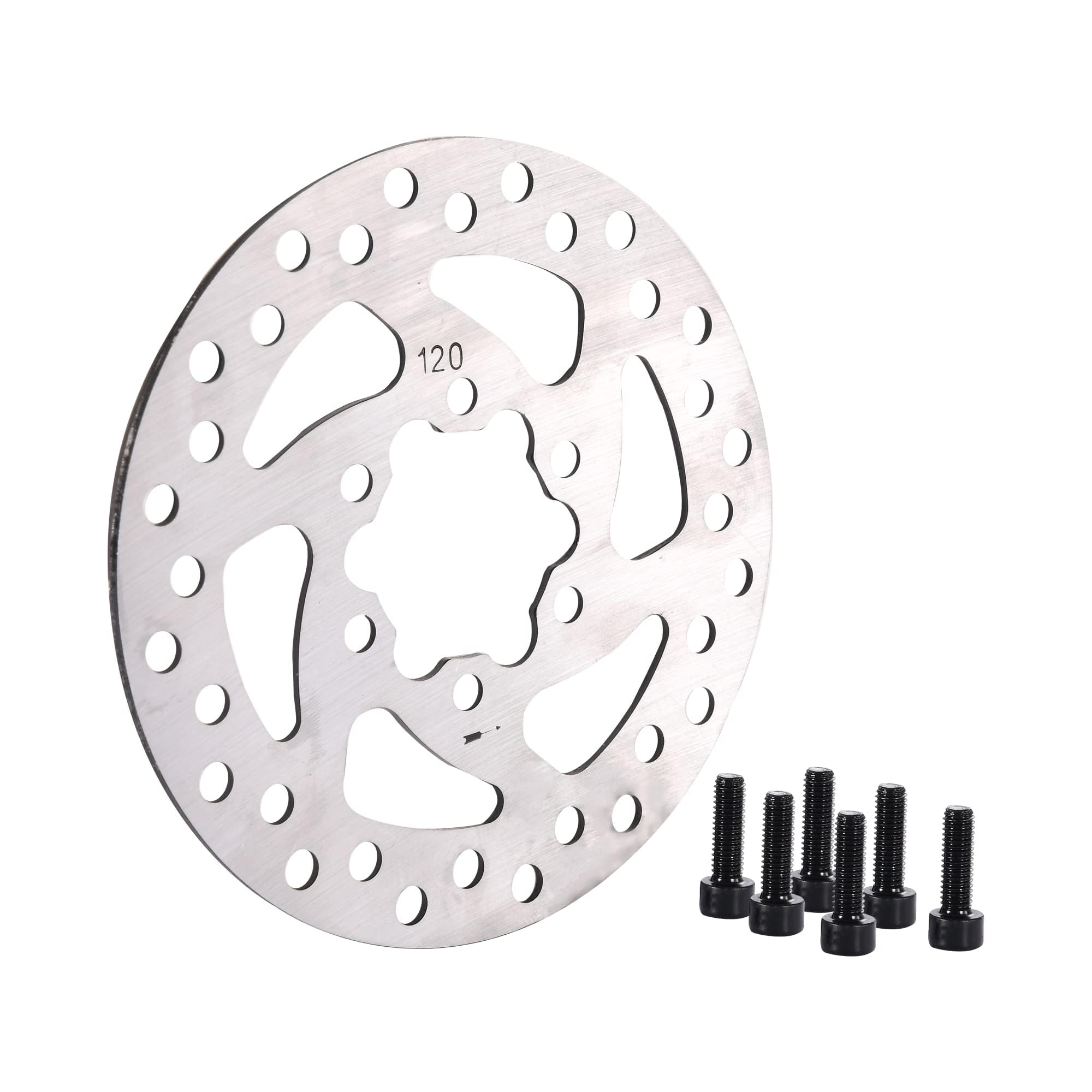 WOOSTAR 120mm Disc Brake Rotor 6-Bolt Mounting Replacement for E-Bike Mountain Bike Sports Bike