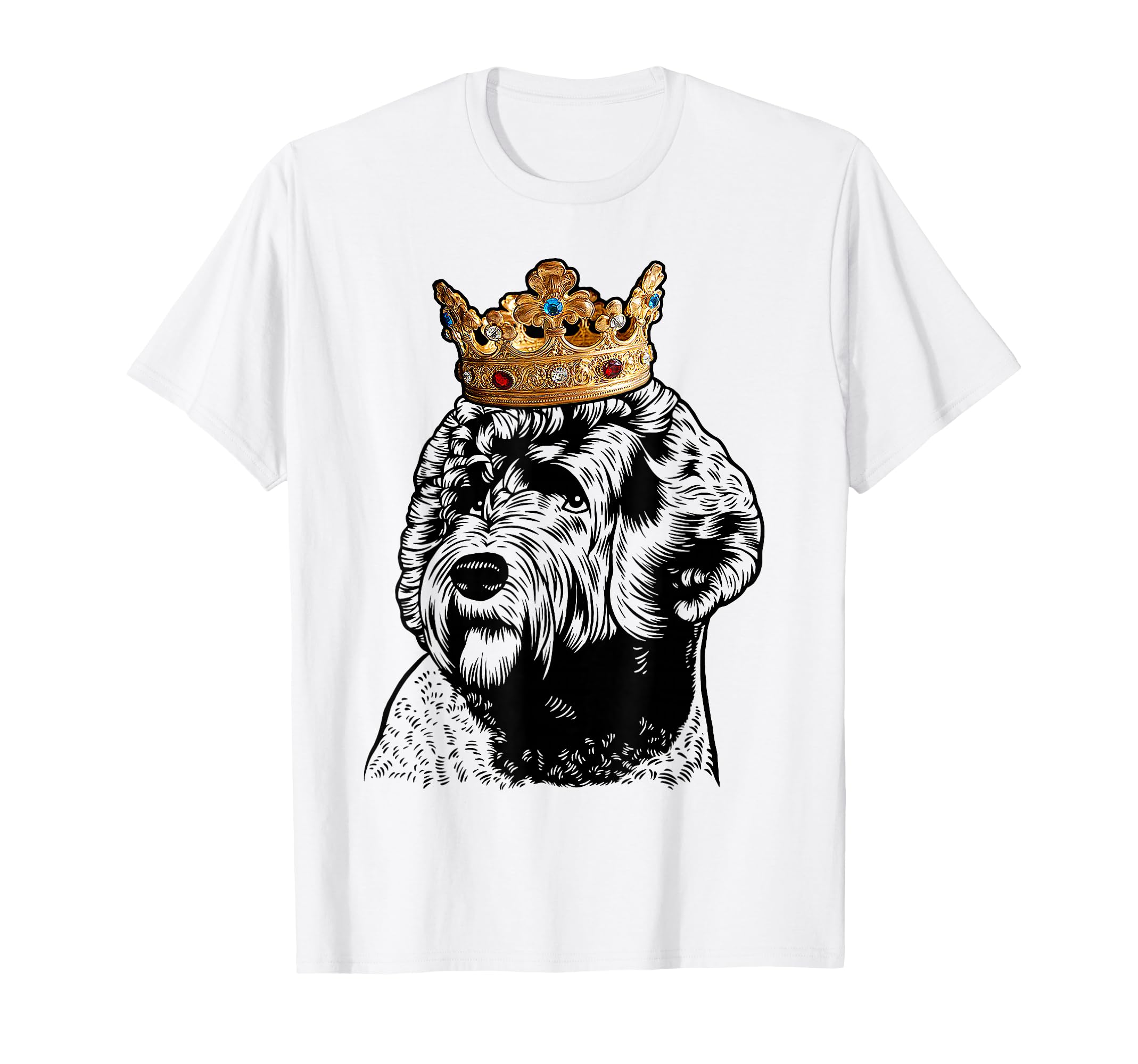 Portuguese Water Dog Wearing Crown T-Shirt