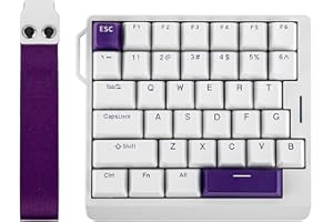 EPOMAKER HE30 One-Handed Hall Effect Keyboard, 8K Polling & 0.125ms, SOCD & Snap Key, Adjustable Trigger, PBT Keycap, RGB, Cu