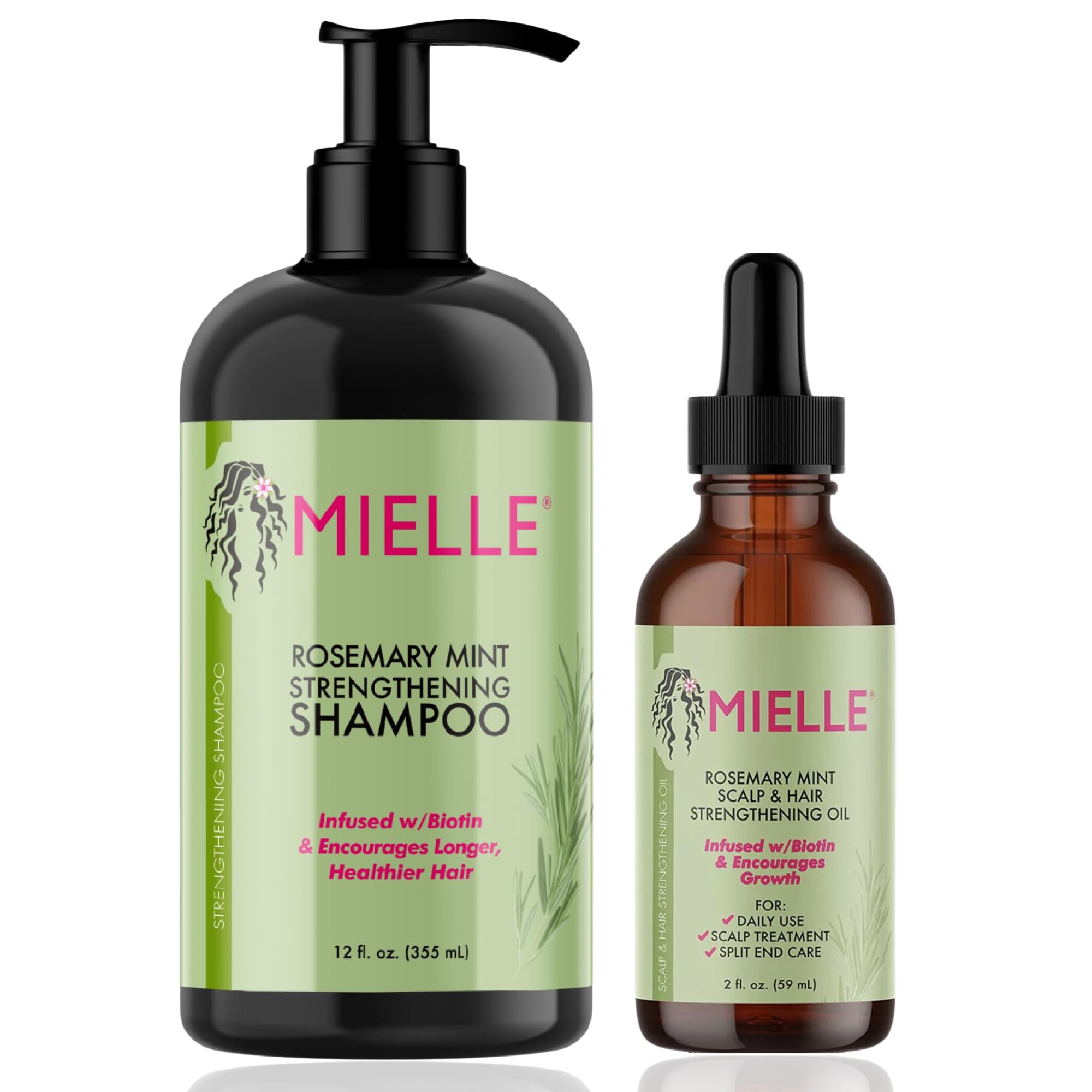 Mielle/Rosemary Mint Strengthening/Shampoo/Scalp & Hair Strengthening Oil/Deal/Gift Set