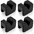 Toolly 4 Pack Jack Pad Adapter for Jack Stand, 2-3 Ton Universal Heavy Duty Floor Rubber Jack Pads Slotted Frame Rail Pinch W