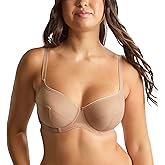 Panache Tango Essence Balconette Bra for Women – Full Coverage, Non-Stretch Support, Sheer Mesh Look