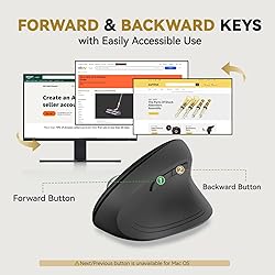 iClever Ergonomic Mouse, WM101 Vertical Wireless