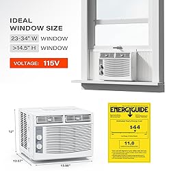 ROVSUN 5000 BTU Window Air Conditioner, Window AC