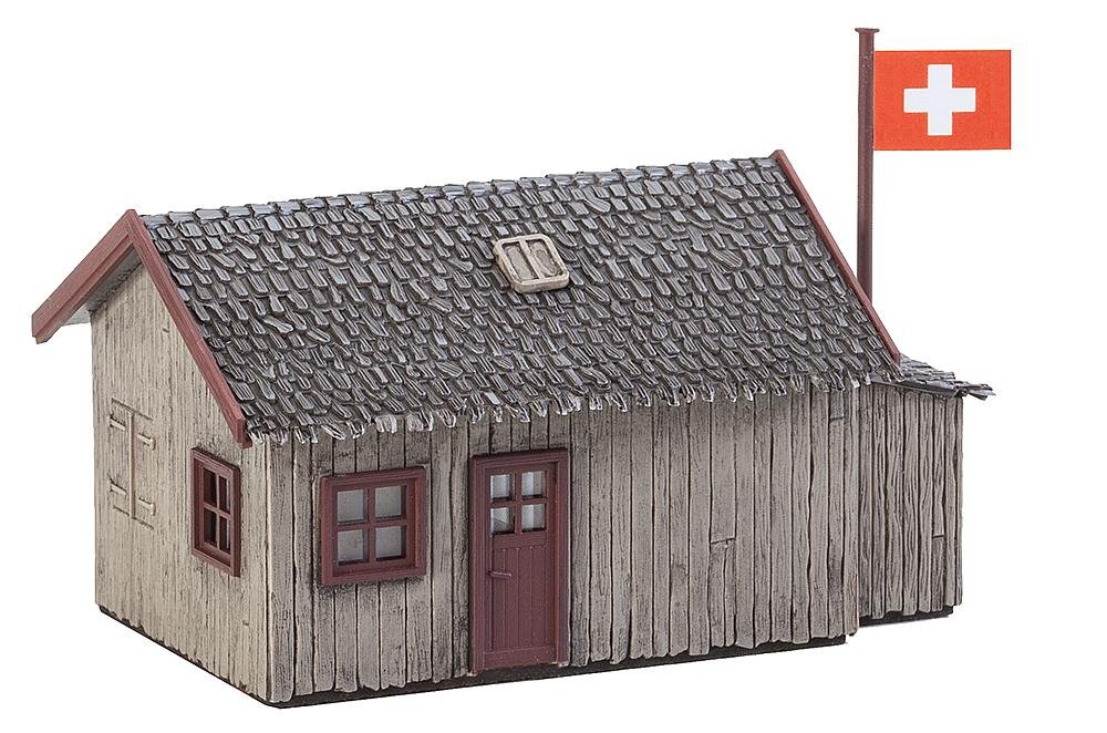 Faller HO Scale Mountain Refuge Model Building Kit, Brown, 87 x 60 x 66 mm, For Ages 14+, Includes Plastic Parts and Instructions