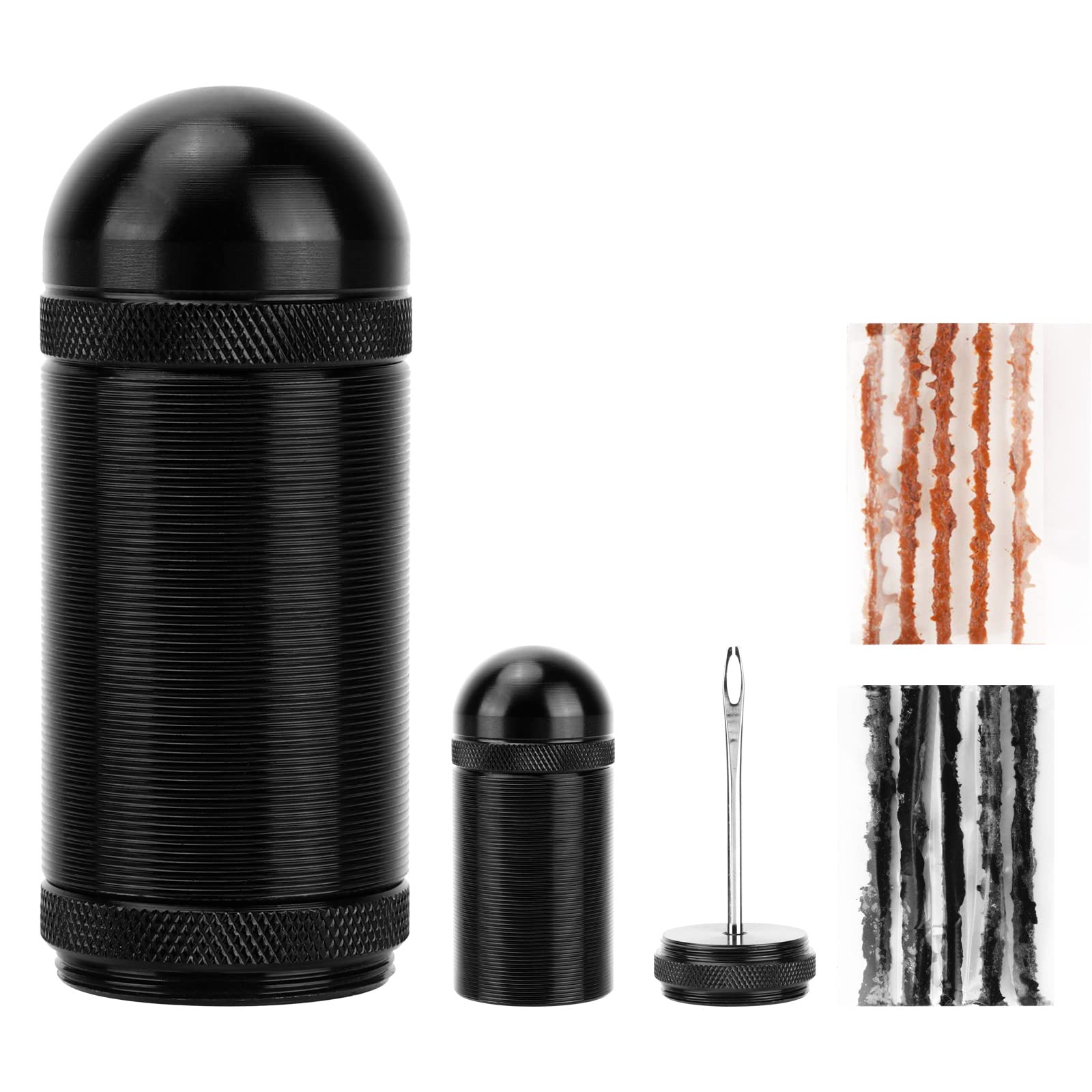 Oumers Tubeless Bike Tire Repair Kit, Bike Tire Punctures Kit Tubeless Tire plug Repair Tool with 10 PCS Bacon Strips for MTB, Road Bicycle Tyres