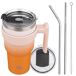 Konokyo 30 oz Tumbler with Handle and 2 Straw 2