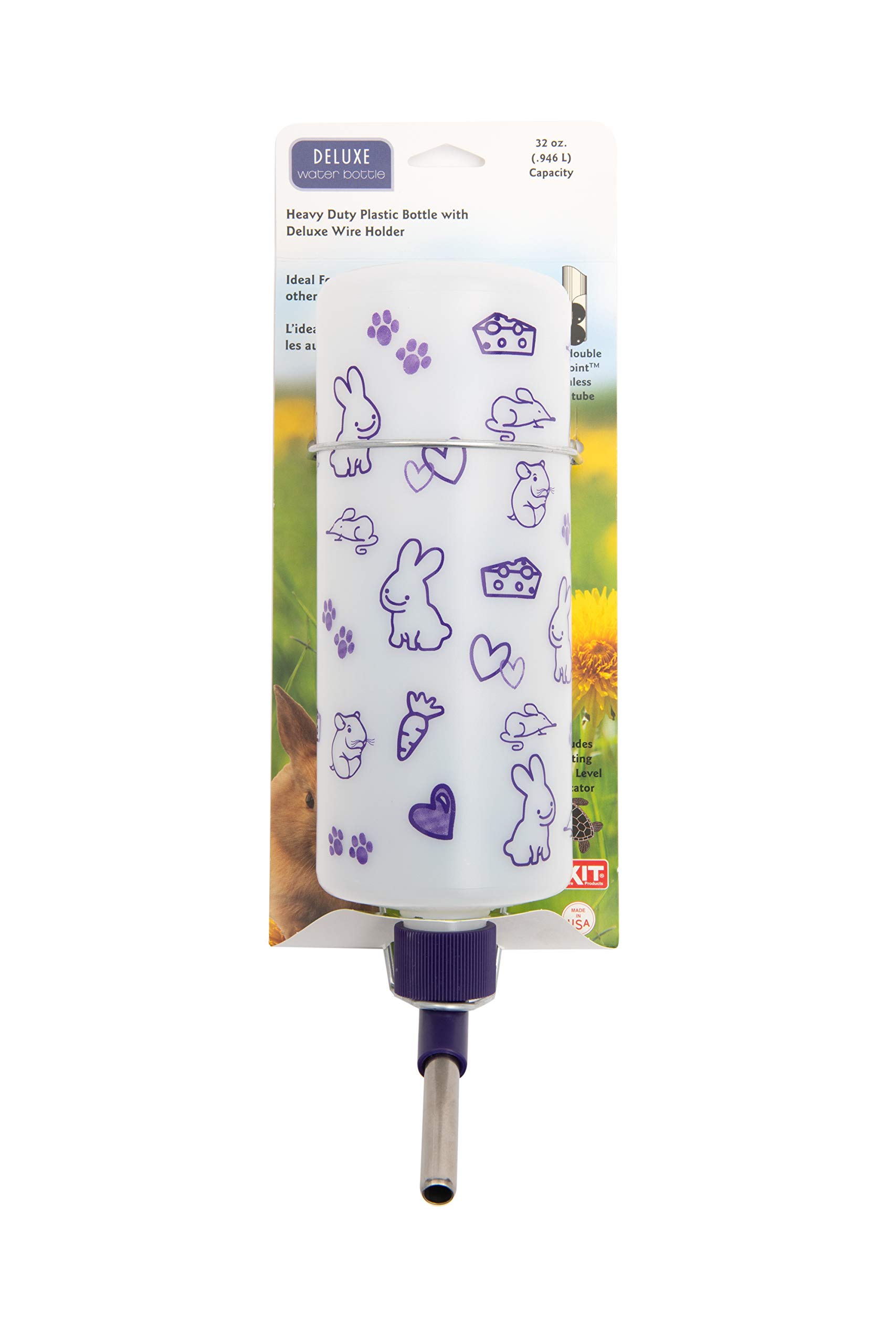 Photo 1 of Lixit 32oz Weather Resistant Water Bottles with Heavy Duty Mount for Rabbits and Ferrets (Rabbits)