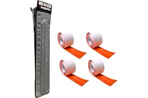 RE-U-ZIP® Self-Closing Magnetic Entry Strip | Hands-Free Dust Barrier Zipper Alternative for Plastic Sheeting | Reusable, Custom Placement & Works Under Negative Air | Starter KIT