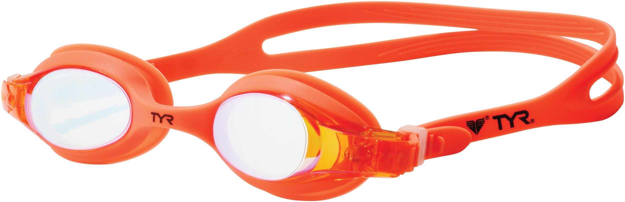 TYR Kids Swimple Metallized Swimming Goggles for Children Mango Manic