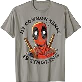Marvel Deadpool Common Sense is Tingling Graphic T-Shirt T-Shirt