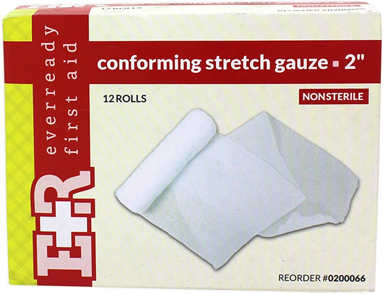 Ever Ready First Aid Conforming Gauze Roll Bandage Non Sterile Box of 12-2 inch: Health & Personal Care
