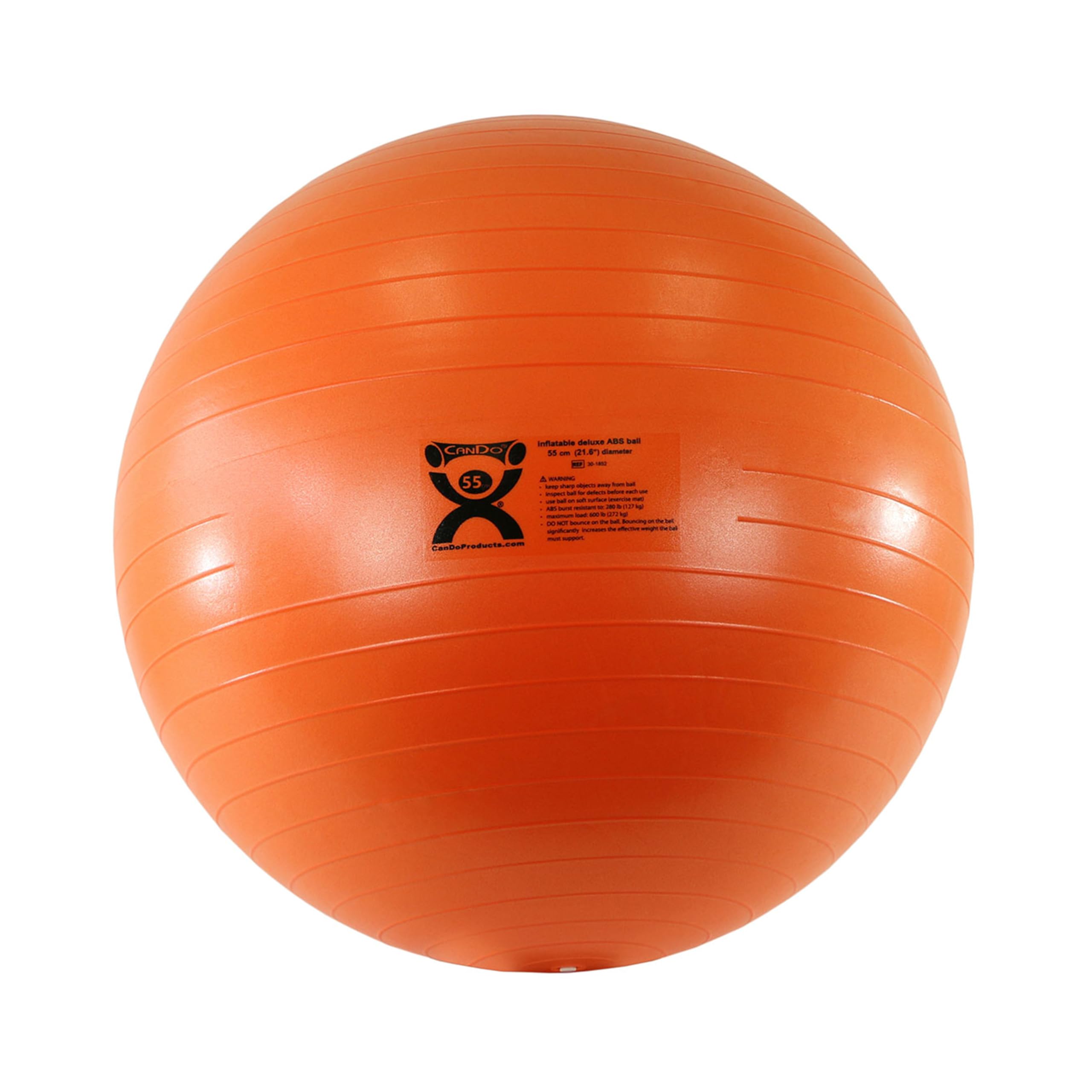 CanDo Exercise ball - CanDo® Deluxe Anti-Burst Gym ball, diameter 55cm, orange