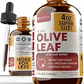Rejuvica Health Active Olive Leaf 4oz XL Super Size Tincture - Advanced Olive Leaf Liquid Extract - Naturally Occurring Oleuropein - Immune & Heart Support Drops