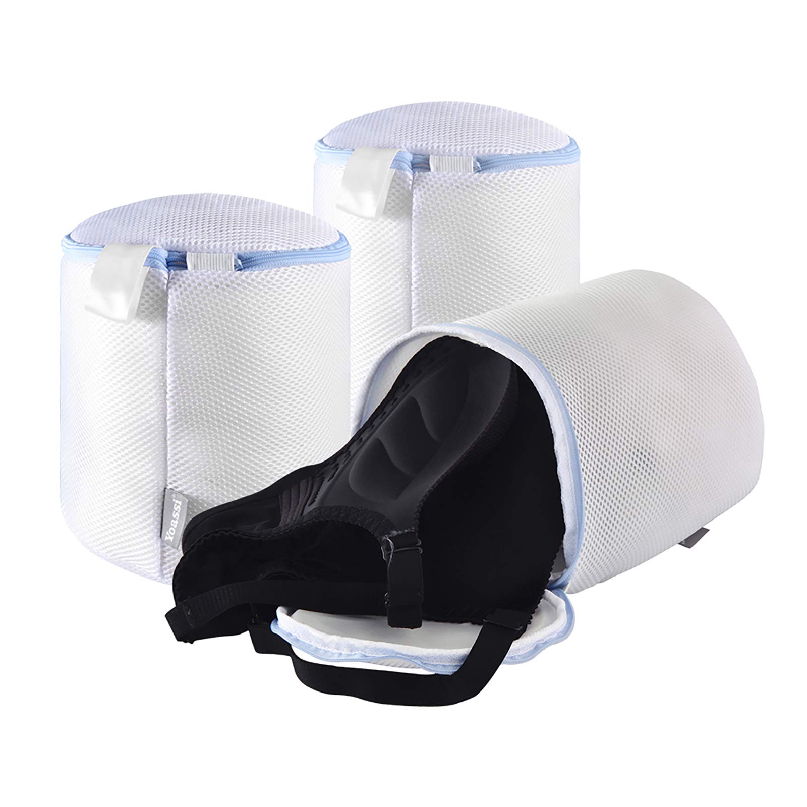 3 Pcs Large Thicker Bra Lingerie Washing Machine Bag Underwear Wash Mesh Bags Laundry Bag with Zippper for Delicates Socks