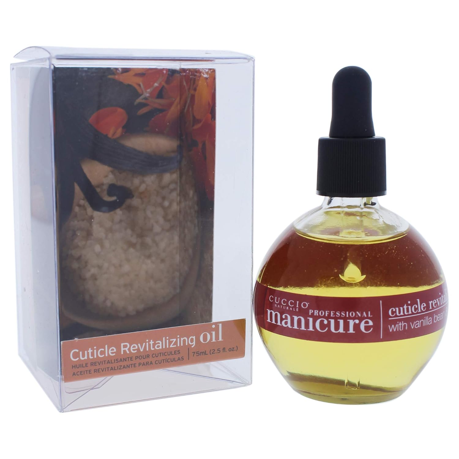 Cuccio Naturalé Vanilla Bean & Sugar Cuticle Revitalizing Oil - Super-Penetrating - Nourish, Comfort, De-Stress - Paraben/Cruelty Free, w/ Natural Ingredients/Plant Based Preservatives - 2.5 oz: Beauty