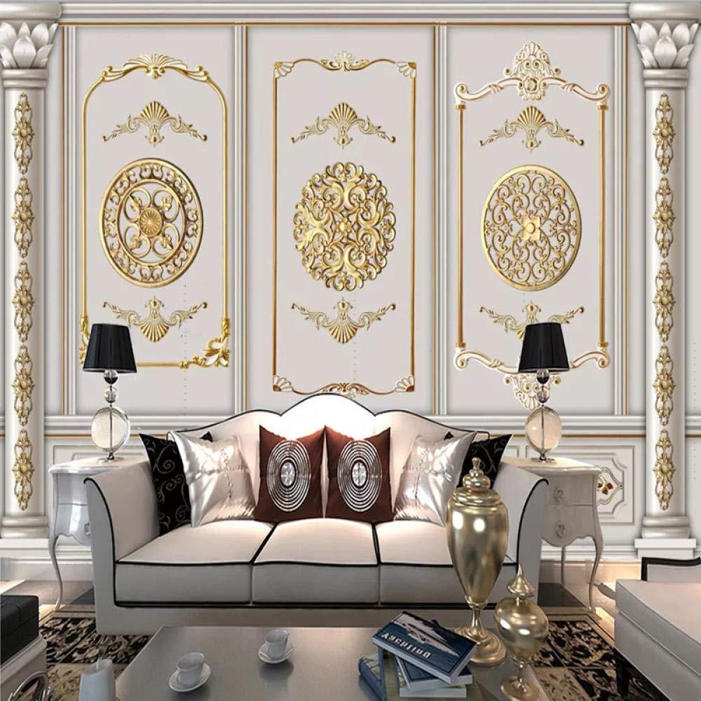 Gratuit Images Mjxvc Papier Peint Photo De Style Europeen Gypse Motif Mural Salon le plus cool par