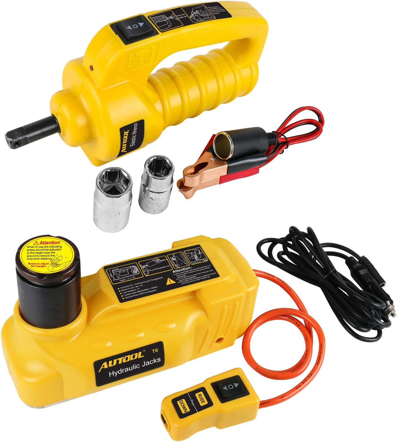 Amazon Com Mrcartool 12v 5 0t 11000 Lb Electric Hydraulic
