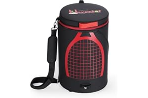 Smart Tennis Ball Machine with App Control – 16.5 LBS Portable Launcher, 130-Ball Capacity, 10,000+ Training Combinations, Ma