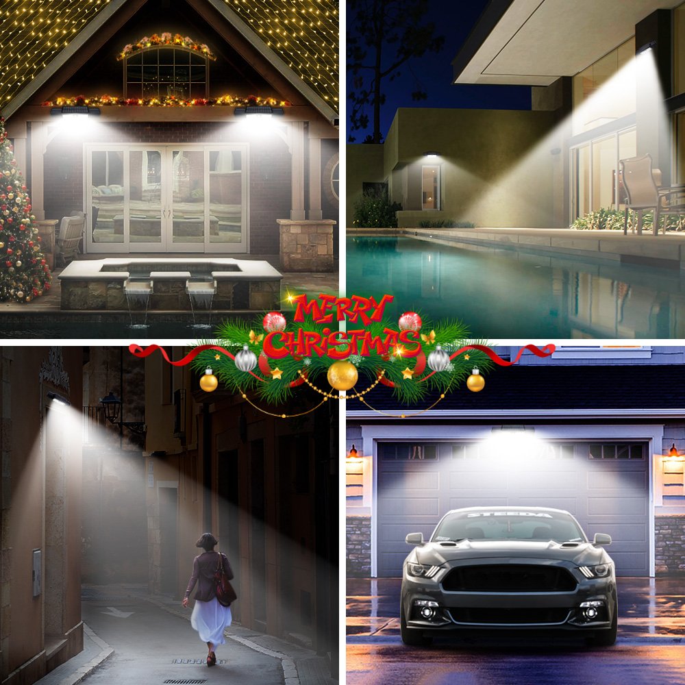 LED Lumière Solaire Extérieure [71 LED, 5200mAh, Etanche] Zanflare Lampe Solaire Extérieure, Lampe de Sécurité avec Détecteur de Mouvement, Eclairage extérieur