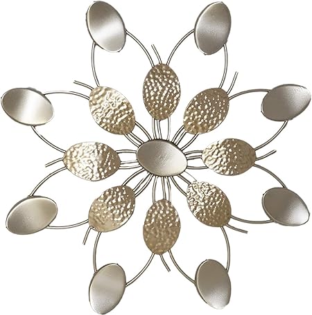 Formano Extravagante Wanddeko Aus Metall Industrie Design Blume Moderne Wanddekoration Metall Bild Champagner Gold 60cm Gross Amazon De Kuche Haushalt