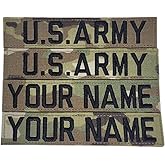 Multicam OCP Custom Name &amp; Army Tape 4 Piece Set(Sew On or Hook Fastener) + Customized