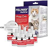 FELIWAY MultiCat Cat Calming Diffuser Kit and 6 Pack Refill &ndash; Helps Reduce Fighting, Tension and Aggression Between Cats Due to Stress &ndash; 30‑Day Cat Pheromone Plug in Diffuser for Multi‑Cat Homes