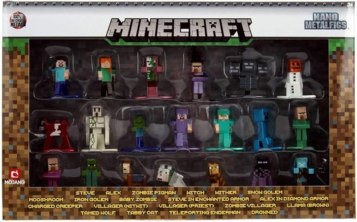 Amazon Jada Toys Nano Metalfigs Minecraft Die Cast ジェイダトイズナノ メタルフィグ マインクラフト ダイキャストフィギュア2cm X 並行輸入品 ミニカー ダイキャストカー おもちゃ