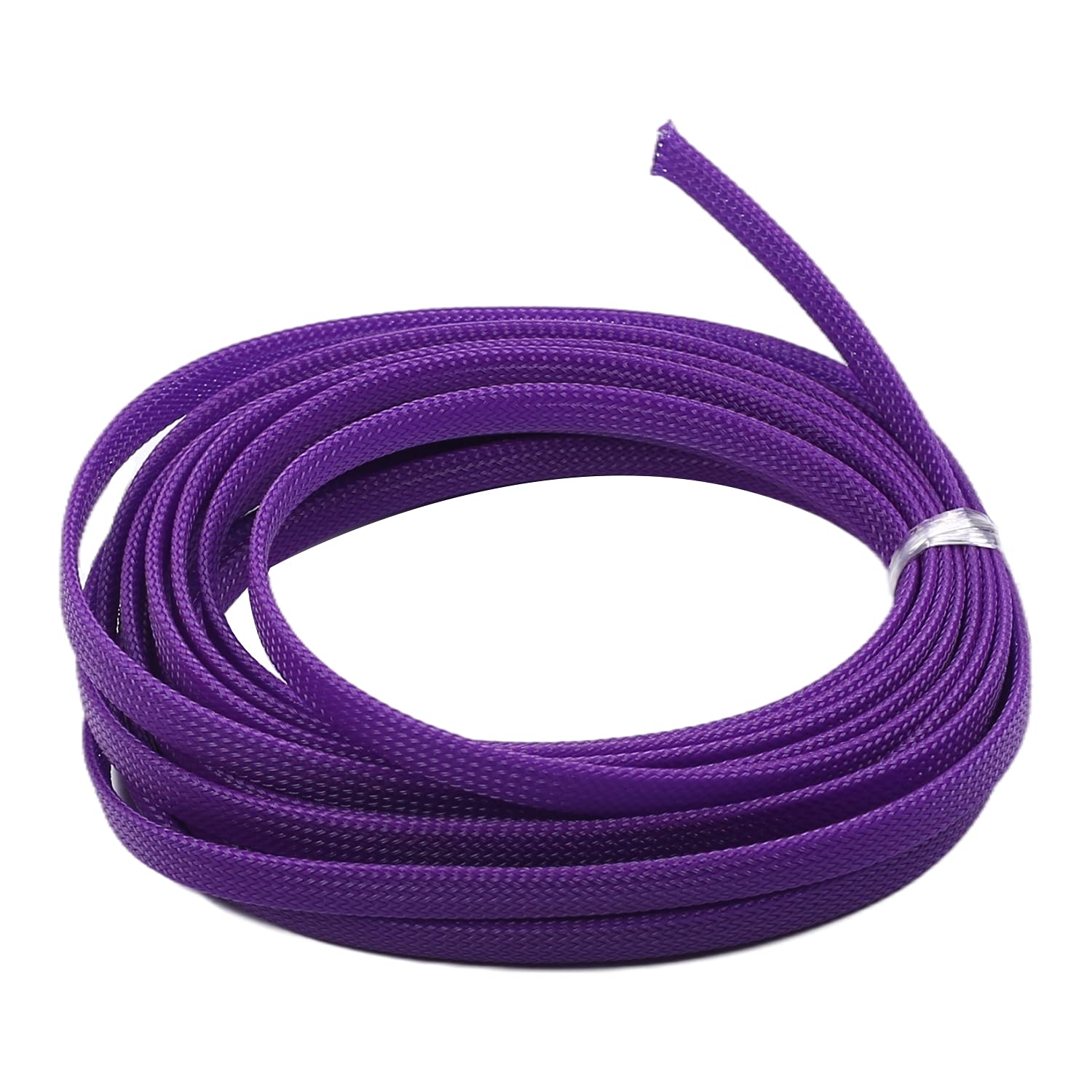 Othmro 1Pc Cable Tidy Sleeve, 5m Cable Protector, Desk Cable Management Cable Organizers Wire Tidy for TV/PC USB Cable, Pet Cable Protector, Purple (Width: 8mm)
