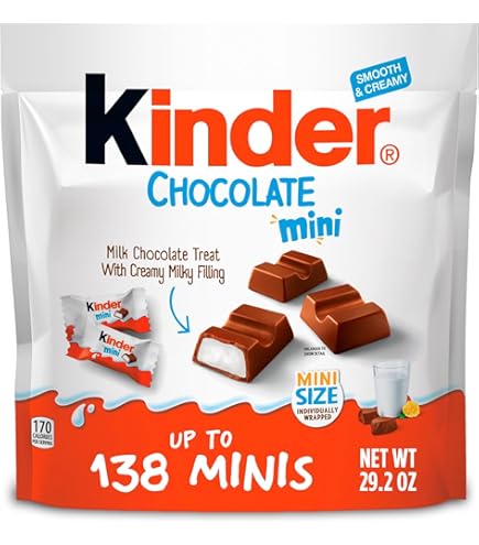 Amazon.com: Kinder Chocolate, CASE, 8 Count (Pack of 10) : Grocery
