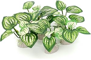 Vtapliea 6PCS Aquarium Plants Fish Tank Decorations Betta Silk Plastic Plants for Aquarium Decor