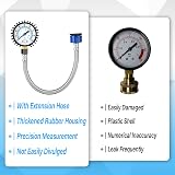 ERGAOBOY 0-11 Bar 160 Psi Water Pressure Gauge 2" Dial Stainless Steel Hose Tap view 5