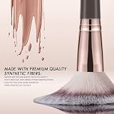 KINGMAS Foundation Double Ended Brush Angled Round Contour Bronzer Brush Brown view 2