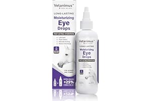 Vetanimus Refreshing Moisturizing Eye Drops 150ml/5 fl.oz for Horses and Ponies Fast-Acting Hydration 1 Bottle