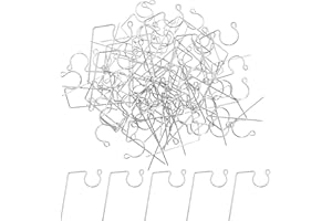 HMXPLS 60 Pcs Christmas Light Hooks for Gutter Guards, Leaf Screen Gutter Clips, Light Hangers for Gutters, Metal Gutter Clips for Hanging Outdoor Lights