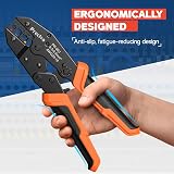 Preciva Ratcheting Insulated Wire Crimp Tool AWG20-10 0.5-2.5mm² view 3