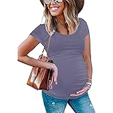 Peauty Women's Maternity Side Ruched Shirts