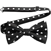 HISDERN Bow Ties for Men Pretied Bowties Classic Formal Business Bow Tie Adjustable Tuxedo Bowtie for Wedding Party