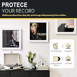 Emfogo 2 Pack Vinyl Record Frame, Album Frames for
