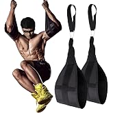 Hanging Ab Straps for Pull Up Bar: Gym Ab Sling Straps for Arm Pull up Workout Support for Training Knee and Leg Raises
