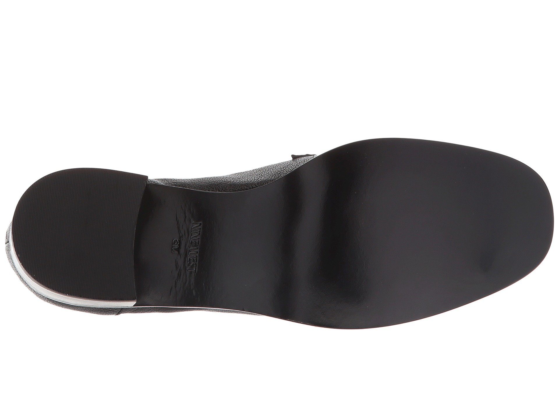 NINE WEST Kimmy 40th Anniversary Heeled Loafer Black Leather 8.5 - Image 5