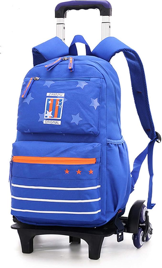 GOLDGOD Trolley Backpack for Kids, Girl's Rolling School Bag for 25