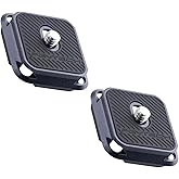 PGYTECH 2 Pcs Arca-Type Quick Release Plates Parts Replacement Switch Between Tripod, Monopod, Slider Arca Swiss Compatible