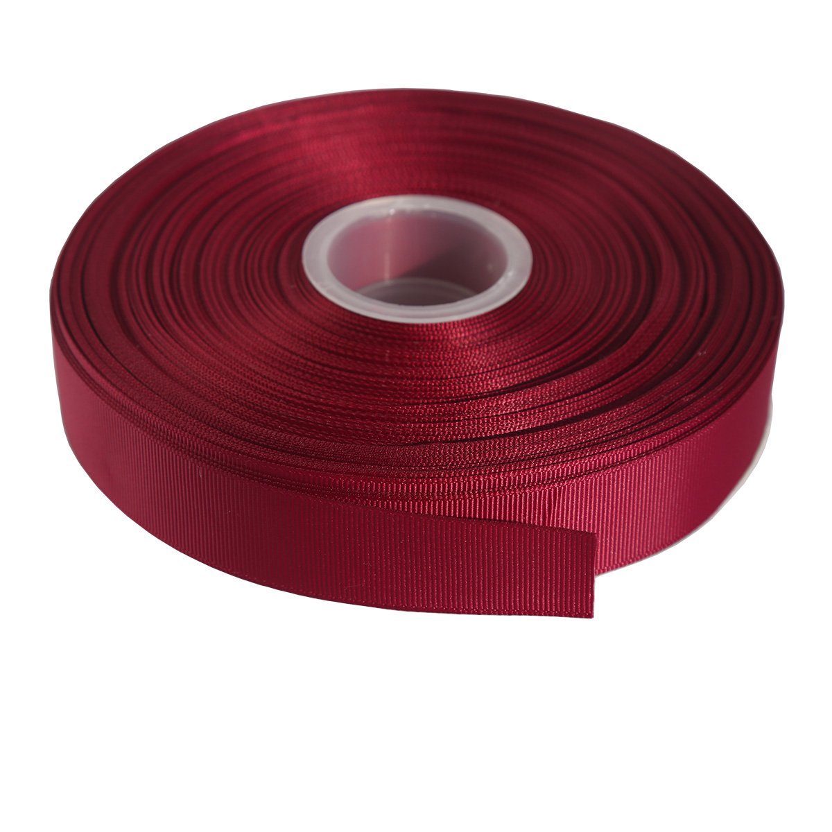 ITIsparkle 25mm Width (1") Grosgrain Ribbon 45 Meters (Full Reel) Crafts Gift wrap Floristry - Burgundy 275# Ribbon