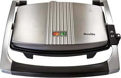 Breville 3-Slice Sandwich Panini Press Toastie Maker Stainless Steel VST025
